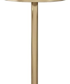 Genérico Mesa de bistró, Mesa Redonda de Bar, mesas Altas, con Marco de Metal Resistente, fácil de Montar, Adecuada para Sala de Estar, Pasillo de Bar, Mesa de mármol de 55 cm/21,6 Pulgadas, Altura 7