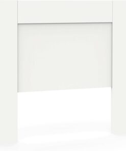 MUEBLES PITARCH-Cabecero Cama de 100 Moderno, Blanco, 106x164x2,2cm, Dormitorio Individual, Vintage, Colección Aroa