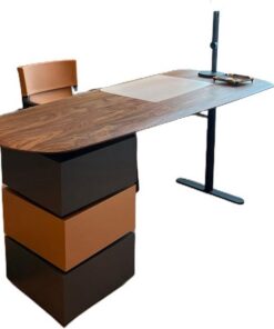 Mesa ordenador Escritorio de madera maciza, luz de lujo, moderno, sencillo, for sala de estar, escritorio de estudio de alta gama, escritorio de oficina minimalista de diseño Escritorio gaming(140*65*