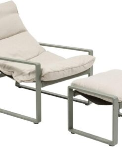 Hespéride - Sillón reclinable de jardín lambinio en Verde Laurel