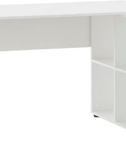 Schildeyer 701795 Rena 500 - Escritorio con estante, blanco, 150 x 121,6 x 73,6 cm