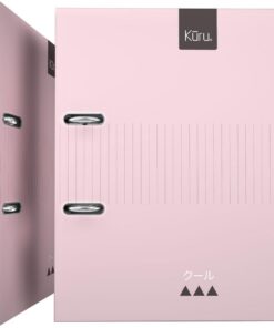 Grafoplas - Kuru Archivador AZ A4, Kuru Pastel, 2 Anillas Palanca 65mm, Mate Antirrayadoras, Rosa