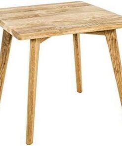 HAKU Mesa Auxiliar de Roble Macizo aceitado, Mesa de sofá de Madera, Mesa de Centro - Dimensiones: An 45 x Al 45 x Pr 45 cm Estilo: Tradicional