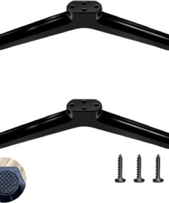 2piezas Patas para TV Mueble,Soporte Universal para TV,Base para T V,Incluye Tornillos,Fácil de Instalar,para Televisores LCD/LED/Curvados