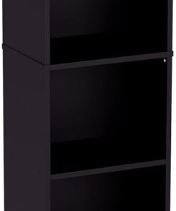 Vida Designs Estantería Oxford Cube, Madera, Black, 5 Niveles