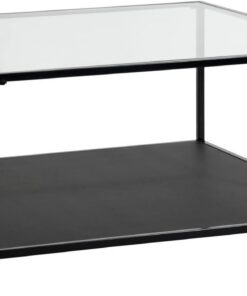 Moderna mesa de centro ovalada de cristal con patas de metal y estante de almacenamiento, elegante mesa auxiliar para sala de estar, diseño duradero y elegante
