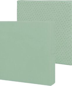 Easy-Going Fundas de cojín Impermeables para Patio de 20 x 18 x 4 Pulgadas, Paquete de 2 Fundas de Repuesto Antideslizantes para Asiento de Exterior con Cremallera. Verde grisáceo