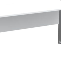 SANTORIN Escritorio en Color Blanco, Certificado FSC, Mesa de Oficina Moderna para Ordenador con Estructura de Metal y pasacables - 170 x 77 x 73 cm (Ancho x Alto x Profundidad)