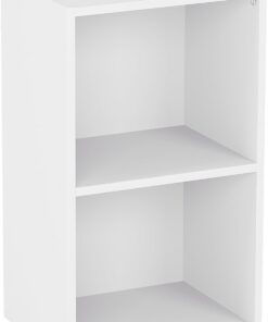 Vida Designs Estantería Oxford de 2 Niveles, estantería de Madera Blanca, Mueble de Oficina, Sala de Estar