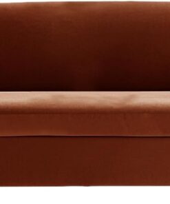 Funda elástica para sofá con protector de muebles antideslizante de terciopelo, fundas para sofá principal y fundas de cojín separadas para sofá, Sun Coffee Love 2 asientos