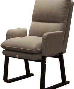 Leomix Sillón reclinable para Dormitorio, Silla de Tela, balcón, Sala de Estar, Silla de Escritorio para Estudio, Respaldo de Doble Capa, Silla ergonómica,A