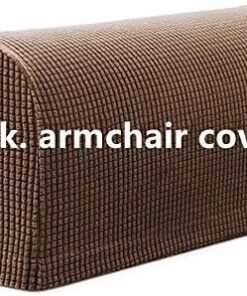 2 pares de fundas protectoras para el reposabrazos del sofá, hechas de licra, no resbalacafé)