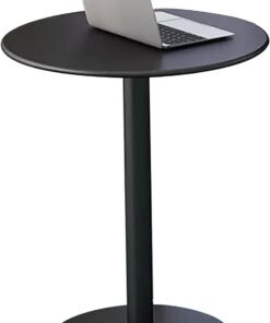Genérico Mesa de bistró Mesa de Bar Circular, mesas Altas de Comedor de Pub Resistentes y robustas, Elegante Mesa de Trabajo para Oficina en casa, Ideal para área de recepción y Sala de Descanso, esc