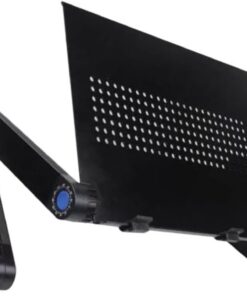 Hemobllo Escritorio Plegable para Computadora Portátil Altura Ajustable y Estructura Metálica, Mesa Plegable Pequeña Adecuado para Dormitorio y Estudio en Casa