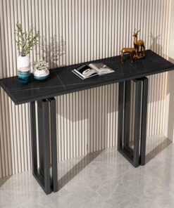 Genérico Mesas Consola con Almacenamiento, Escritorio para Pasillo, Mesa Auxiliar Estrecha, Mesa Consola, Mesa Auxiliar contemporánea con Almacenamiento, Mesa de Entrada Estrecha para Sala de Estar,