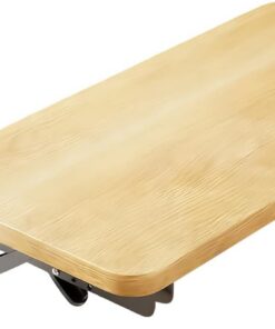 Estantería de cama de dormitorio mesa de noche plegable con bandeja de almacenamiento | Mesa de noche decorativa flotante para dormitorio, hotel, restaurante y alquiler de apartamentos