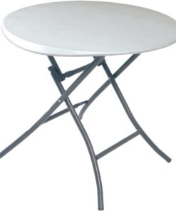 LIFETIME 80423 - Mesa plegable multiusos resistente, Blanco, 84 x 73,5 cm, Pequeña, UV100