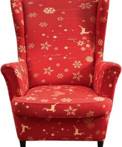 Fundas para sillón orejero 1 Asiento Fundas Protectora para sillón con Orejas elásticas de 2 Piezas Impresas Fundas para sillón orejero