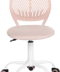 FurnitureR Silla ergonómica Ajustable giratoria de Altura para Ordenador, Silla ejecutiva para el hogar, Oficina, Estudio, Morandi, Rosa, ‎plástico, Verde Oscuro, 38 cm x 39 cm x 75 – 85 cm