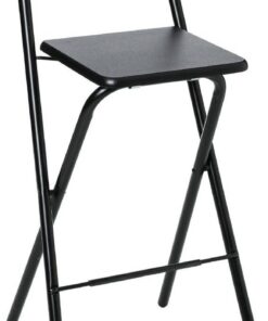 FIVE Taburete de Bar Negro Louna