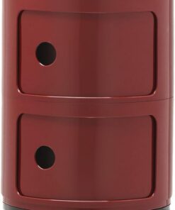 Kartell Componibili, Mueble Contenedor 2 Elementos, Burdeos