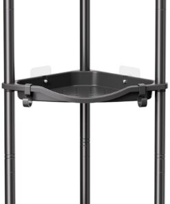 Lifewit Estanteria Ducha sin Taladro de 3 Niveles, Organizador Esquinero de Plástico para el Baño, Jabonera, Armario de Baño para Champú, Ducha, Productos para Cuidado de Piel, 34 cm (L), Negro