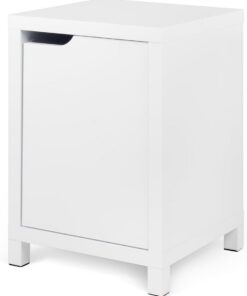 TemaHome pequeño aparador Basics, 34 x 34 x 50.4 cm, Lacado, Color Blanco Mate