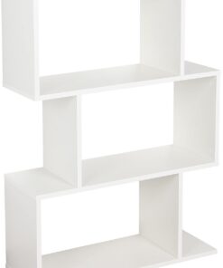 RICOO Estanteria Blanca Mate 97 x 70 x 25 cm WM072-WM Estante Salon librería de Suelo