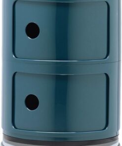 Kartell - Sistema Modular, ABS, Azul, 32 x 32 x 40 cm, 2 Elementos
