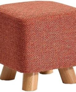 Bancos de Almacenamiento Reposapiés Banco de Zapatos de Madera Maciza Sofá Cuadrado Taburete Taburete de Descanso Taburete de Tela Taburete de Mesa de Centro para el hogar Banco de