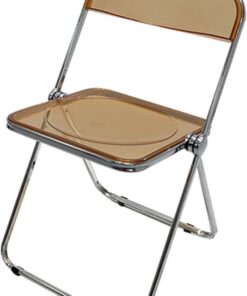 Taburete de bar plegable de acero inoxidable con respaldo, taburete redondo portátil para uso en interiores y exteriores, perfecto para cocina, cafetería y zonas de comedor