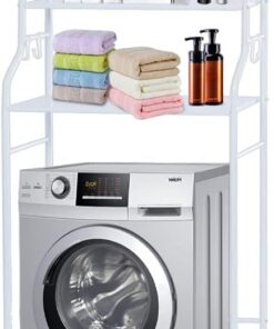 MAGIC SELECT Estantería sobre Lavadora | Ahorra Espacio, 3 Baldas, Organizador Impermeable, Patas Ajustables en Altura