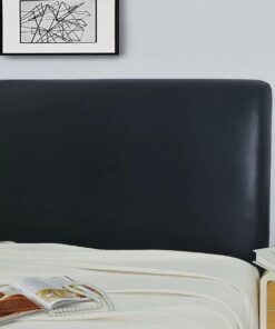 Funda Cabecero Cama Elásticas, Elástica,Cubre Protectora para el Dormitorio(Negro,150x70cm)