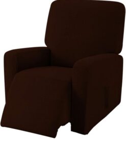 EBETA Jacquard Funda de sillón, Capuchas elásticas para sillón, Elástico Funda para sillón reclinable (Chocolate)