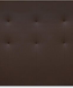 WIN REST Cabecero Aurora Acolchado, Tapizado Premium en Polipiel de Alta Gama Chocolate 100x120 para Camas de 90/100 cm
