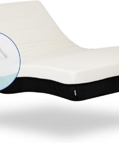 Geriafy Colchón viscoelástico para cama articulada Cotton V6 - 135x190 cm | 20 cm de grosor, 6 cm de viscoelástica y funda de algodón fresca, transpirable y extraíble