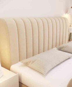 Funda para Cabecero de Cama, Acolchado Cabecera, Diseño Todo Incluido Prueba de Polvo Cabecero, Protector de Cabecero Cama para Decoración Dormitorio