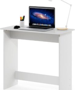Furinno Simplista Tabla de Estudio, Engineered Wood, White, 39.12 (D) x 79.50 (W) x 75.69 (H) cm