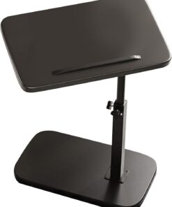 Mesa auxiliar en forma de C, pequeña mesa auxiliar redonda para café, aperitivos, plantas, mesas auxiliares de madera en forma de C, pequeña mesa de sofá para salón, dormitorio, oficina