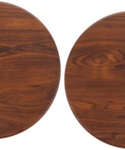 Cabilock Taburete Asiento Redondo de Madera Maciza 29 Cm Diámetro Kit de Reemplazo para Silla Bar Comedor Áreas Comunes 2 Piezas Suministro Práctico y Estable