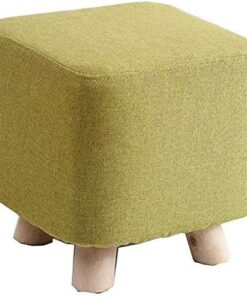 Bancos de Almacenamiento Taburetes de Madera Maciza Banco de Zapatos Taburete de sofá Taburete de Descanso Silla para el hogar Cambio de Tela Taburete de Muelle Redondo para Adulto