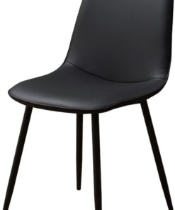 Nórdico Silla del Comedor con Patas de Metal, Moderno Simple Cuero de la PU Taburete con Respaldo, Restaurante/cafetería/computadora/Desván/Taburetes de Bar/Oficina Silla Lateral