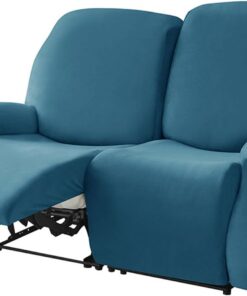 Funda Sillon Relax Reclinable-Azul eléctrico-2 plazas | Terciopelo Funda De Sillón Relax Elástica antideslizante con bolsillo lateral Para Perros y Mascotas