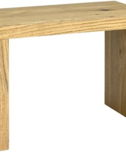 HAKU Mesa Auxiliar de Tablero alveolar de Roble con Chapa de Madera auténtica; Mesa de Centro o de sofá - Dimensiones: An 50 x Al 35 x Pr 30 cm, Estilo: Moderno
