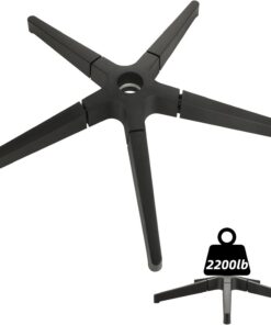 YAYODS (200) Reemplazo de base de silla, piezas de repuesto resistentes para silla de oficina de 28 pulgadas, repuesto de base de silla de escritorio de metal con agujero universal para cilindro de