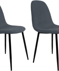 SHIITO Silla de Comedor en Color Gris Oscuro Cody (Paquete de 2)