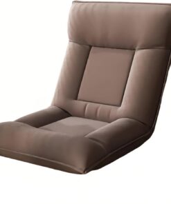 Silla Tipo puf Sofá Perezoso, sillón reclinable y cojín de Respaldo Plegable for balcón Sofá Pera(Grey)