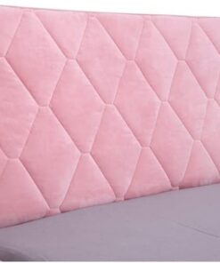 Funda for cabecera de Cama, Funda for cabecera a Prueba de Polvo, Gruesa, Acolchada, de algodón Liso, edredón for cabecera(Rosa,230CM)