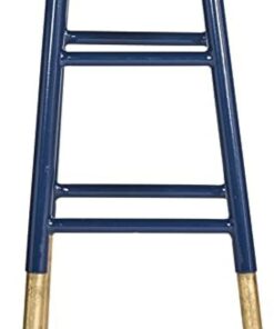 Safavieh Glam - Taburete de Bar y mostrador, en Azul Marino y Dorado