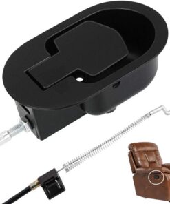 Tirador universal de repuesto con cable de metal para sofá reclinable, mango de liberación que se adapta a Ashley y la mayoría de sofás reclinables, longitud del cable expuesto de 5 pulgadas
